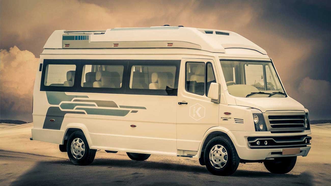 luxury tempo traveller price