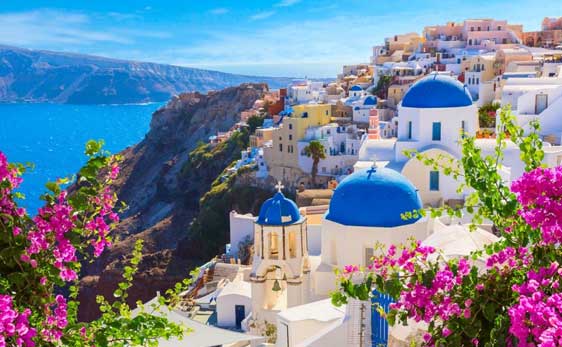 best international place to visit Santorini Greece